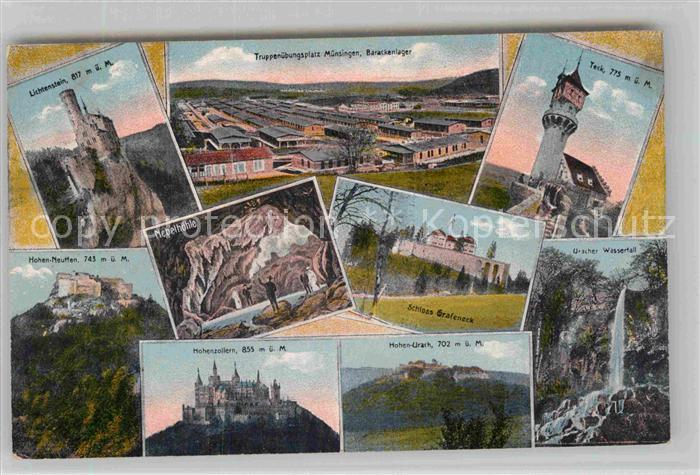 Muensingen Truppenuebungsplatz Barackenlager Lichtenstein Teck Hohen Neuffen Neb