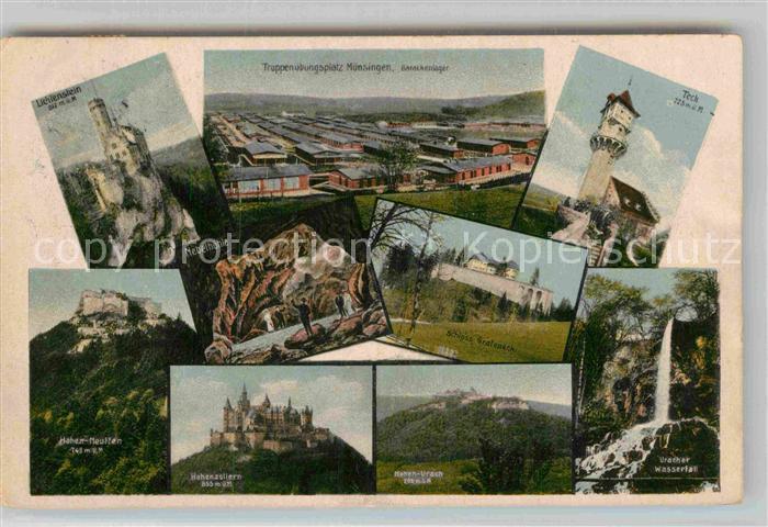 Muensingen Truppenuebungsplatz Barackenlager Lichtenstein Teck Hohen Neuffen Neb