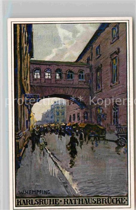 Karlsruhe Baden Rathausbruecke