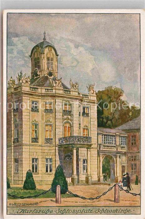 Karlsruhe Baden Schlossplatz Schlosskirche