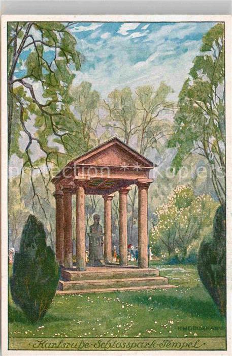 Karlsruhe Baden Schlosspark Tempel