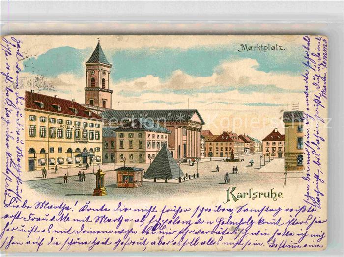 Karlsruhe Baden Marktplatz