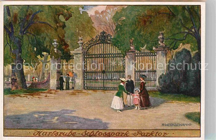 Karlsruhe Baden Schlosspark Parktor