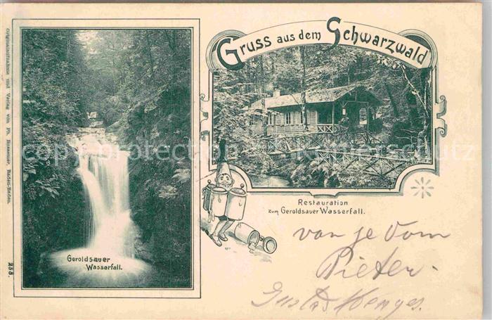 BADEN-BADEN BW Geroldsauer Wasserfall Restauration