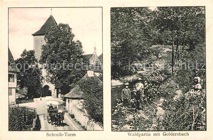Bebenhausen Tuebingen Schreibturm Waldpartie Goldersbach