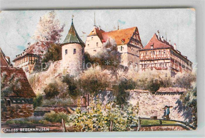 Bebenhausen Tuebingen Schloss Kuenstlerkarte
