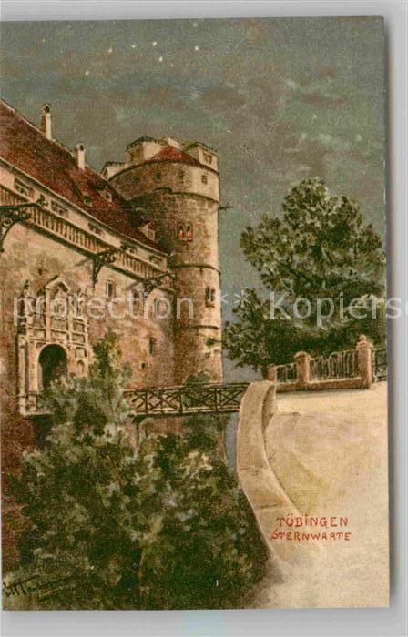 TueBINGEN BW Sternwarte Kuenstlerkarte