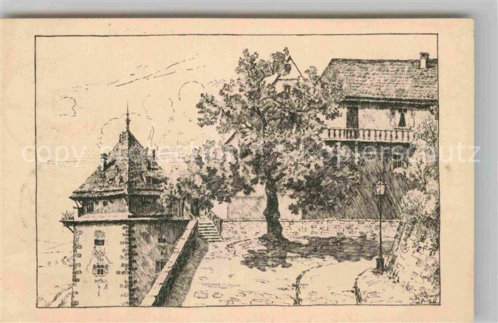 TueBINGEN BW Burglinde Zeichnung