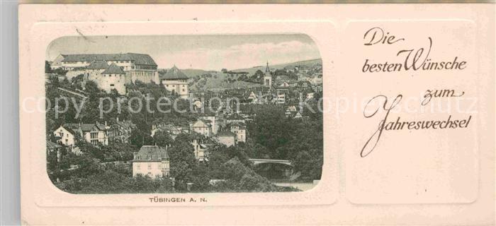 TueBINGEN BW Neujahrskarte Panorama