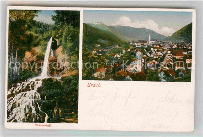 Urach Bad Wasserfall Panorama