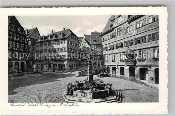 TueBINGEN BW Marktplatz Brunnen