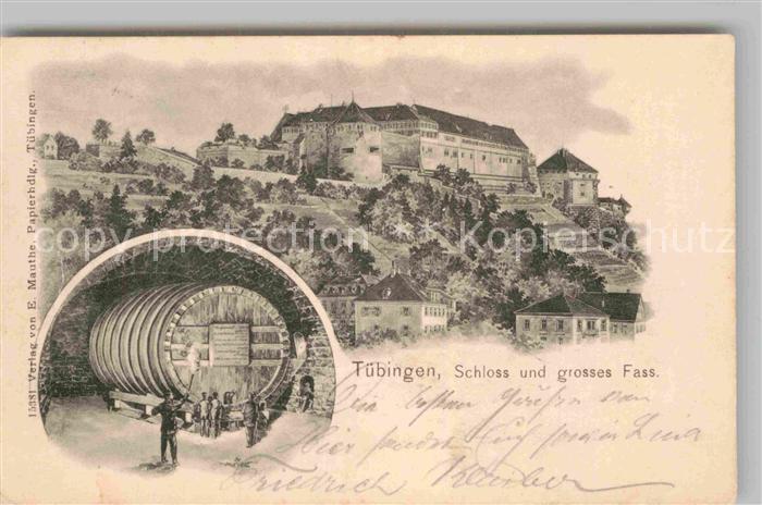 TueBINGEN BW Schloss Grosses Fass