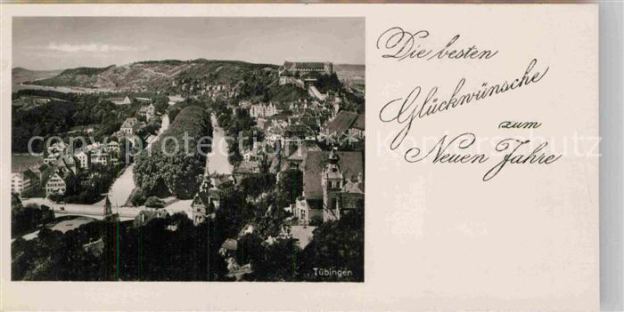 TueBINGEN BW Neujahrskarte Panorama
