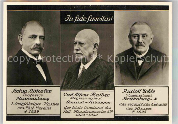 TueBINGEN BW Phil Vereins Hausbauverein Jehle Kaisser Boekeler