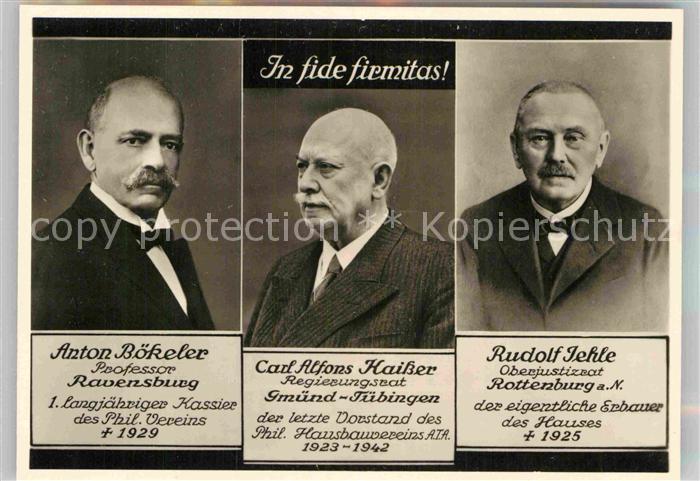 TueBINGEN BW Phil Vereins Hausbauverein Jehle Kaisser Boekeler