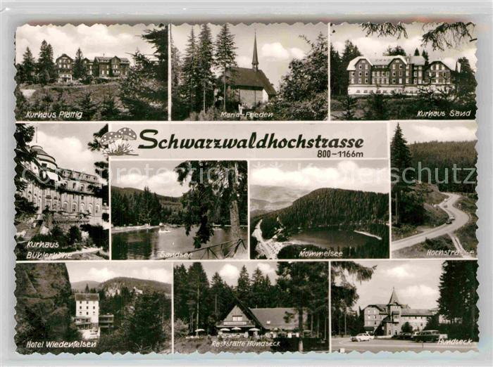Schwarzwaldhochstrasse Kurhäuser Plättig Sand Bühlerhöhe Maria