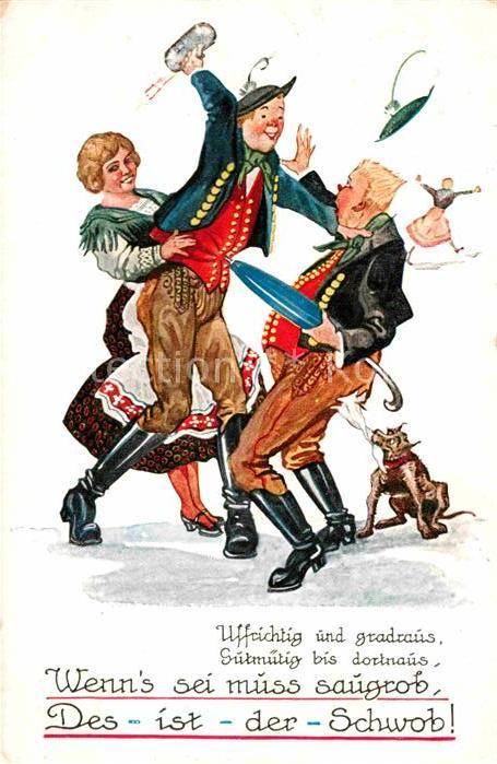 Esslingen Neckar Karikatur Schwabe