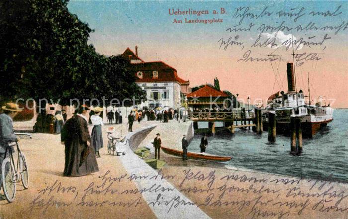 ueberlingen Bodensee Landungsplatz Dampfer