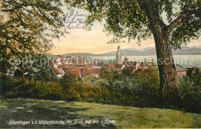 ueberlingen Bodensee Uhlandshoehe Muenster See Alpen