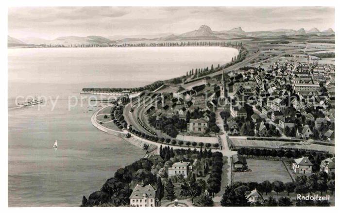 Radolfzell Bodensee Fliegeraufnahme Panorama