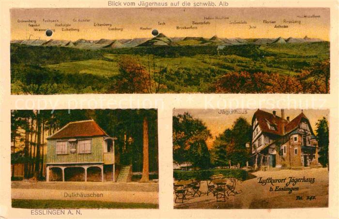 Jaegerhaus Esslingen Dulkhaeuschen Panoramakarte
