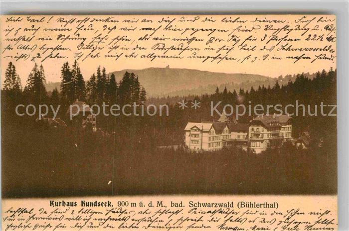 Buehlertal Kurhaus Hundseck