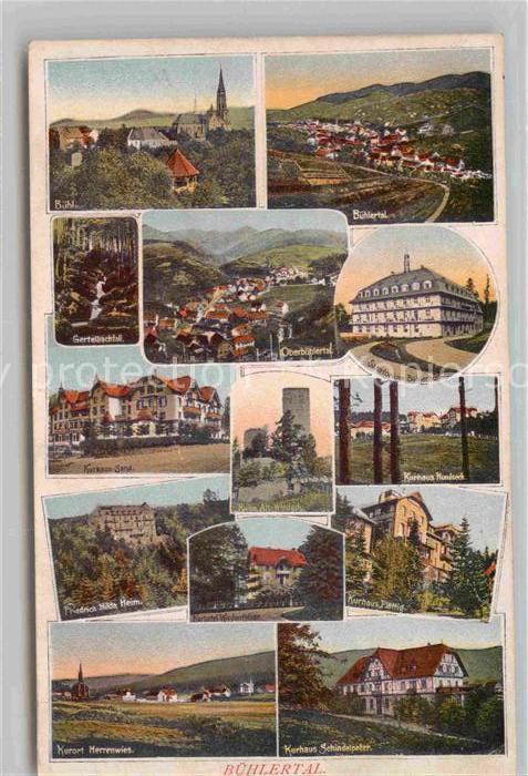 Buehlertal Buehlerhoehe Sand Obertal Herrenwies Kurhaus