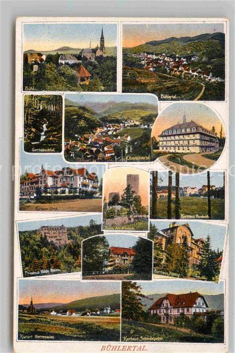 Buehlertal Buehlerhoehe Sand Obertal Herrenwies Kurhaus