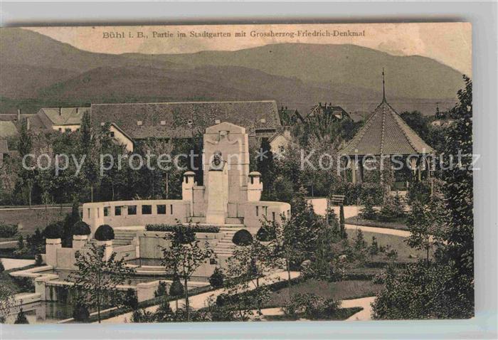 Buehl Baden Stadtgarten Grossherzog Friedrich Denkmal