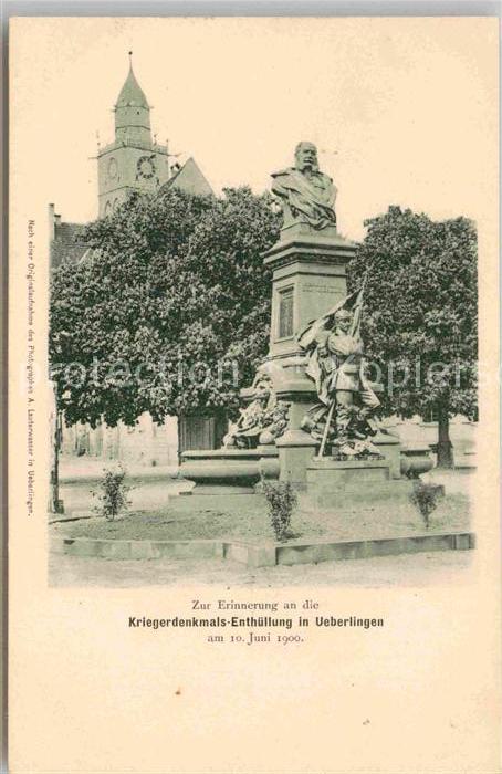 ueberlingen Bodensee Krieger Denkmal Enthuellung