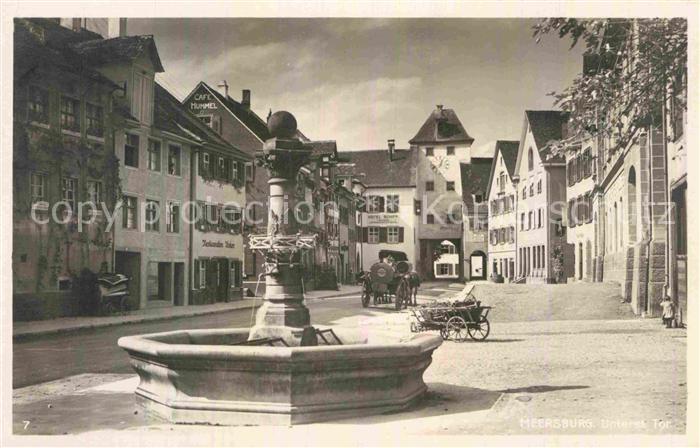 Meersburg Bodensee Untertor Brunnen