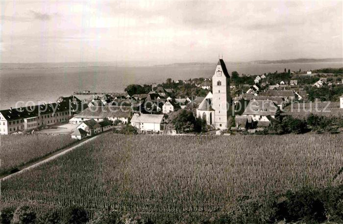 Hagnau Bodensee Teilansicht mit irche