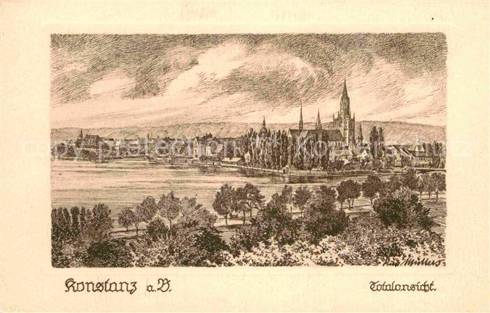 Konstanz Bodensee Gesamtansicht