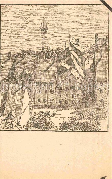 Meersburg Bodensee Haeuser am See