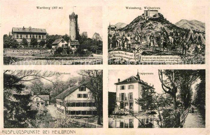Heilbronn Neckar Wartberg Jaegerhaus Trappsee Weibertreu