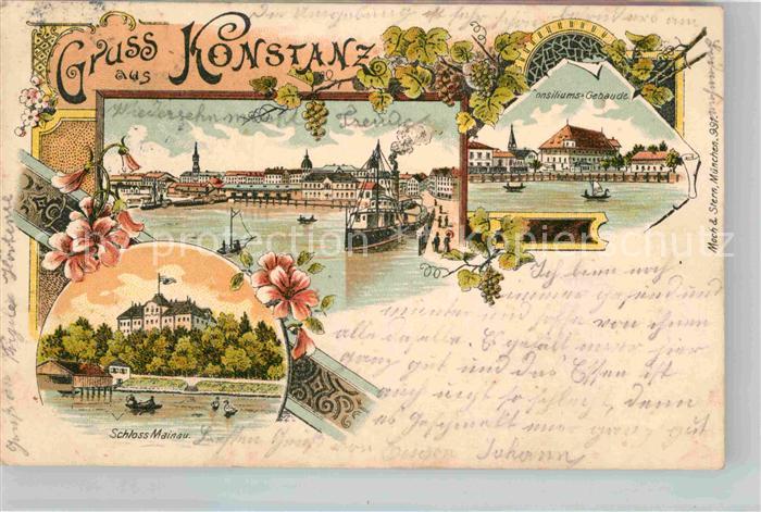 Konstanz Bodensee Conciliumsgebaeude Schloss Mainau Panorama