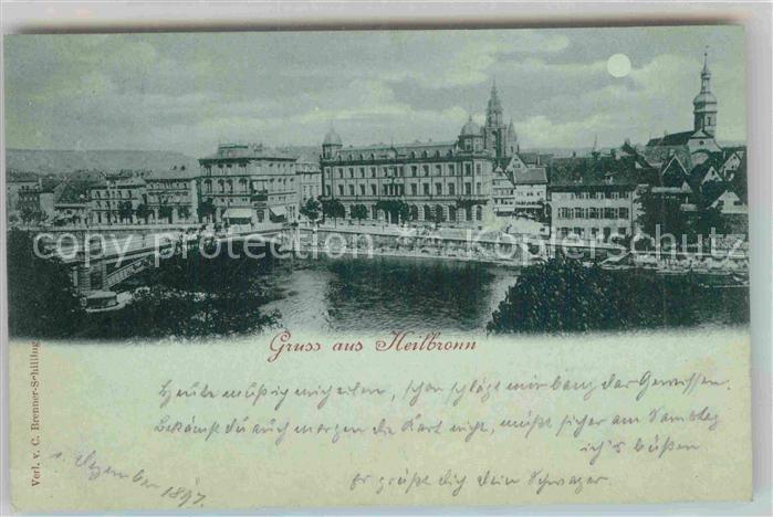 Heilbronn Neckar Neckarbruecke Postamt