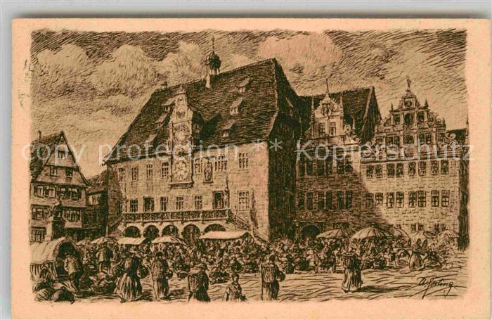 Heilbronn Neckar Marktplatz Rathaus