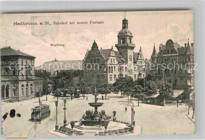 Heilbronn Neckar Bahnhof Postamt Wartberg