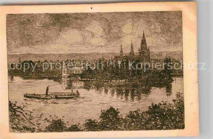 Konstanz Bodensee Teilansicht mit Muenster