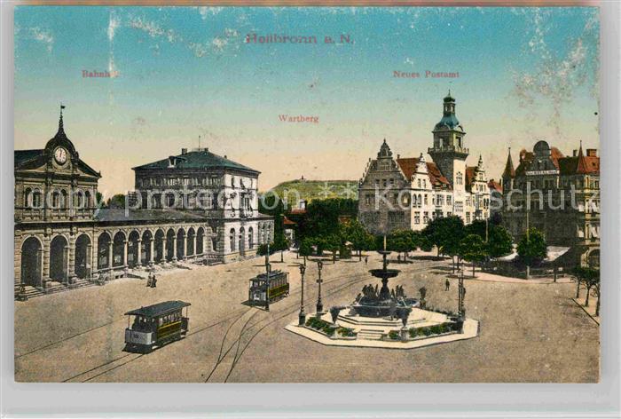 Heilbronn Neckar Bahnhof Postamt Wartberg