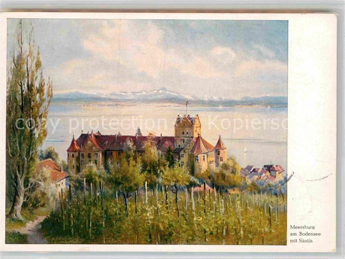 Meersburg Bodensee Schloss Saentis See