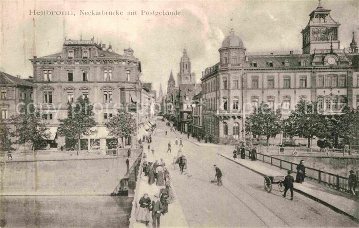 Heilbronn Neckar Neckarbruecke Postgebaeude