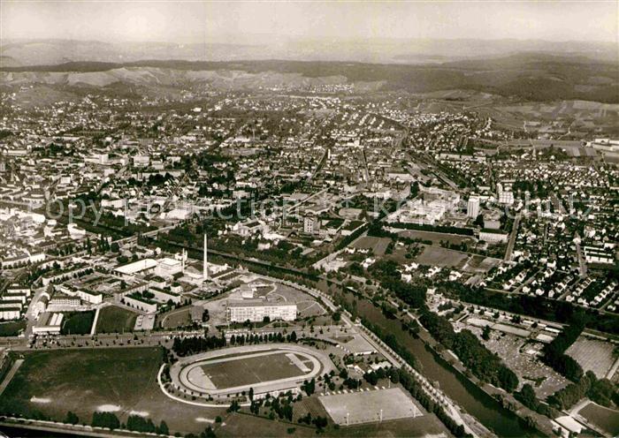 Heilbronn Neckar Fliegeraufnahme