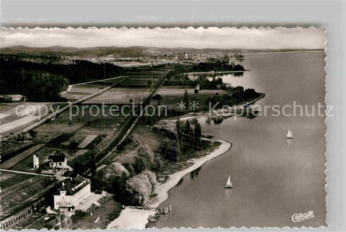 Markelfingen Fliegeraufnahme Naturfreundehaus mit Strandbad