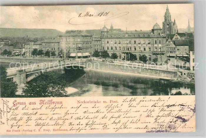 Heilbronn Neckar Neckarbruecke Postamt