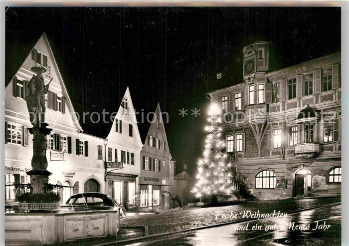 Bietigheim Baden Weihnachtsbaum auf dem Marktplatz