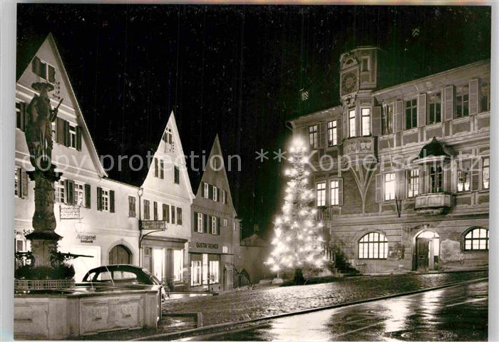 Bietigheim Baden Weinachtsbaum auf dem Marktplatz