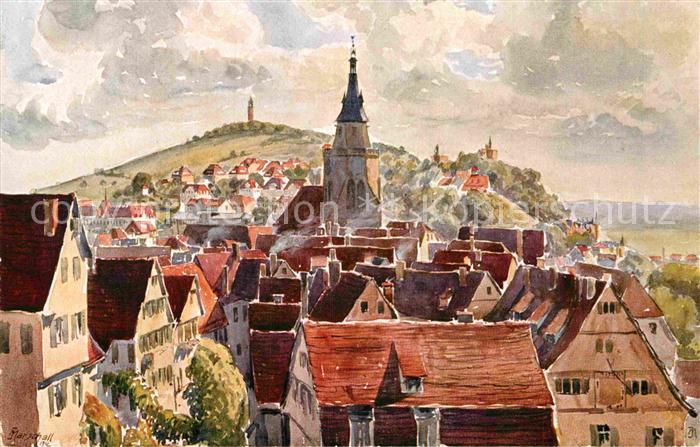 TueBINGEN BW Blick vom Schloss