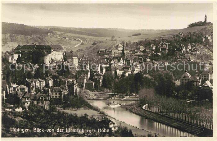 TueBINGEN BW Blick von der Lichtenberger Hoehe